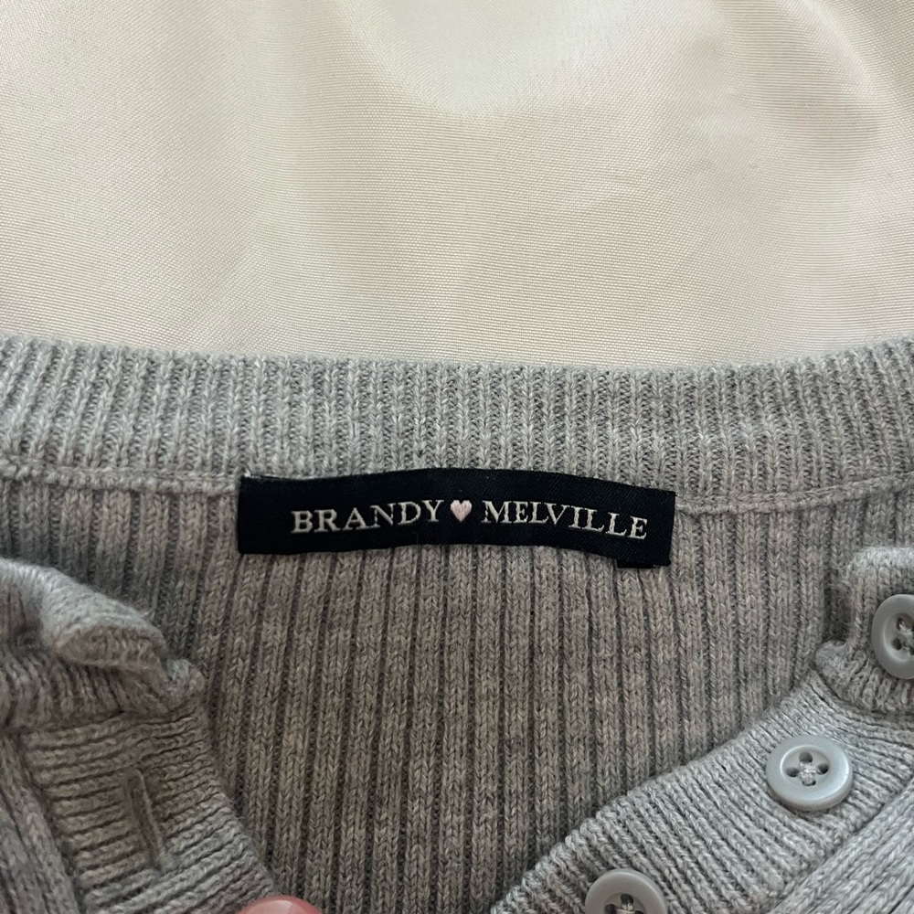 Brandy Melville cropped gray cardigan